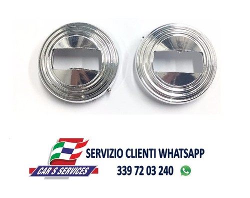 Coppia ghiere cromate - coppia,